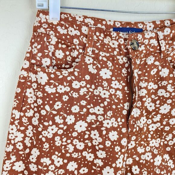 Princess Highway ModCloth Ditsy Days in Daisies Floral Wide Leg Jeans AU Size 8 - Picture 2 of 10